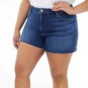 Good American NWT  Stretch Plus Size Cut Off High Waist Denim Jean Shorts Photo 0