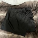 Abercrombie & Fitch Abercrombie Black Satin Skort Photo 2