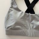 Koral  Silver & Black Criss Cross Back Sport Bra XS Photo 1