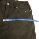 Sexy Couture Black Rhinestone Women's Capri Denim Jeans Size 13 Photo 6