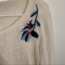 st. john's bay St. John’s Bay Crewneck Sweater Embroidered Floral Photo 5