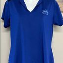 Bermuda 6.  Sands Cobalt Blue V-Neck Women’s Short Sleeve Wick Away Golf Shirt-Sm Photo 0