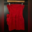 Club L Mini Dress with Ruffle Detail in Red Photo 4