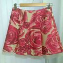 Tracy Reese Wool Silk Blend Rose Mini Pleated Skirt Photo 0