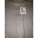 belle du jour Nwt  Size Medium Women's Grey Cable Knit Chunky Sweater Photo 1