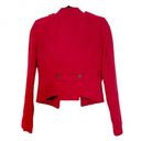 BCBG MAXAZRIA Military Short Pea Coat Jacket Double Breasted Royce Red Sz S NEW Photo 3