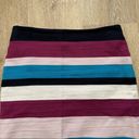 Loft  Purple Striped Pencil Skirt / High Waisted / Size 2P Photo 1