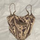 Urban Outfitters UO Nude/Gold Corset Top Photo 1