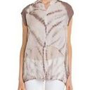 Young Fabulous and Broke Young, Fabulous & Broke beige tie-dye sleeveless button-down top size L Photo 1