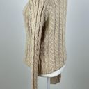 Old Navy  Tan Cable Knit Turtleneck Sweater Size M Photo 3