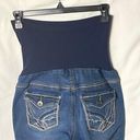 indigo. Blue Maternity Jeans Decorative Back Pockets Sm Photo 3