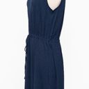 Eileen Fisher . Mock Neck Tie Waist Sleeveless Dress. Photo 6