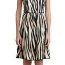 St. John  silk tiger print sleeveless a-line dress size 12 Photo 2