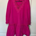 J. Crew Barbie Pink Eyelet Trim V Photo 1