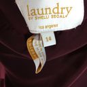 Laundry by Shelli Segal Shelli Segal Halter Jersey Dress Cocktail MIDI NWT Maroon Wine Formal Short Gown Photo 6