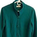 Coldwater Creek  Textured Green Jacket Medium Blazer Stretch Photo 6