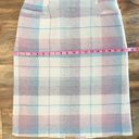 American Vintage Vintage Plaid Skirt Pastel Pencil Skirt Photo 2