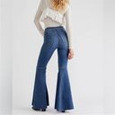 Free People  Just Float On Flare Jeans Sz 26 Dark Wash Denim Stretch Western Photo 1