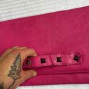 Betsey Johnson  Pink Leather Clutch/Crossbody Bag Photo 3