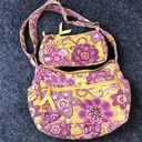 Vera Bradley  Bag & Wallet Pouch Set in Bali Gold Crossbody Convertible Purse Photo 0