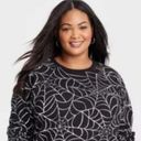 Grayson Threads Grayson/Threads sweatshirt Spider Web Superwoman Black White pullover Plus XXL Photo 0