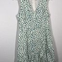 Rebecca Taylor  Emerald Daisy Print Ruffle Hem Dress Photo 4