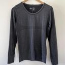 Zyia  Active Shirt Womens Small Grey Long Sleeve Thumbholes Activewear Running Photo 0