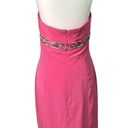 Oleg Cassini Women’s Vintage  Black Tie Neiman Marcus pink beaded dress size 10 Photo 3