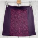 American Eagle  (6) Purple Jacquard Mini Pencil Skirt Photo 6