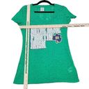 Proedge  Nortre Dame Fighting Irish Green Burn Out T-shirt Juniors Size M 7/9 Photo 2