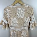 Saylor  Maggy Lace Sheath Midi Dress Size Small Ivory Bridal Shower Party Event Photo 9