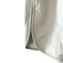 ALC Frank ALC Faux Vegan Leather Ryder Off White Shorts Sz L Photo 5