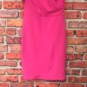 Blvd Hot Pink Off-The-Shoulder  Faux Wrap Mini Dress Photo 4