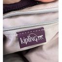 Kipling  Keiko Dark Plum Tonal  Nylon Crossbody Bag + Monkey Key Chain Purple Photo 4