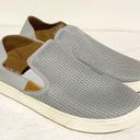 Olukai  Women's Size 11 Pehuea Loafers Pale Grey Slip on Shoe Photo 2