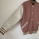 ALLSAINTS NWT All Saints Base Leather Fleece Bomber Jacket XS Photo 9