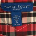 Karen Scott  Sport Reversible plaid vest.  Size S. Photo 3