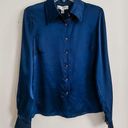 St. John  Collection Navy Silk Blouse Photo 0