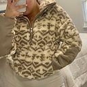 Abercrombie & Fitch Sherpa Crop Half Zip Photo 3