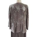 Alex Evenings  Women Size 18 2pc Set Gray Party Dress Sequin Formal 21-934 Photo 8