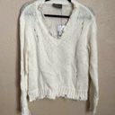 Wooden Ships NWT  Super Destroyed V Neck Sweater Small Medium Photo 0