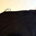 Treasure & Bond  Womens‎ Shirt Black Size Small Waffle Knit Boat Neck Photo 5