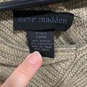 Steve Madden  Tan Fringe Trim Knit Poncho One Size Photo 2