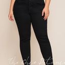 Edge Plus Size Black skinny high waist frayed  Pants Photo 0