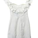 by the way. Revolve Off The Shoulder Linen Blend Mini Dress Ruffle Womens Xs New Photo 7