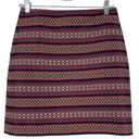 The Loft  Multicolor Aztec Print Texture Pencil Skirt Photo 3