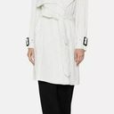 BCBGMAXAZRIA  Trench Coat Womens XS White Pinstripe Aurora Belted Jacket NWT $268 Photo 13