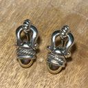 David Yurman Vintage  Sterling Silver & 14K Gold Door Knocker Acorn Drop Earrings Photo 1