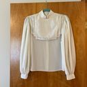 Buttons CASSIDY Top Blouse  On Back Prairie Cottagecore Peasant Vintage Size 8 Photo 5