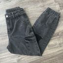 SheIn High Rise Distressed Black Cargo Jeans - Size S Photo 2